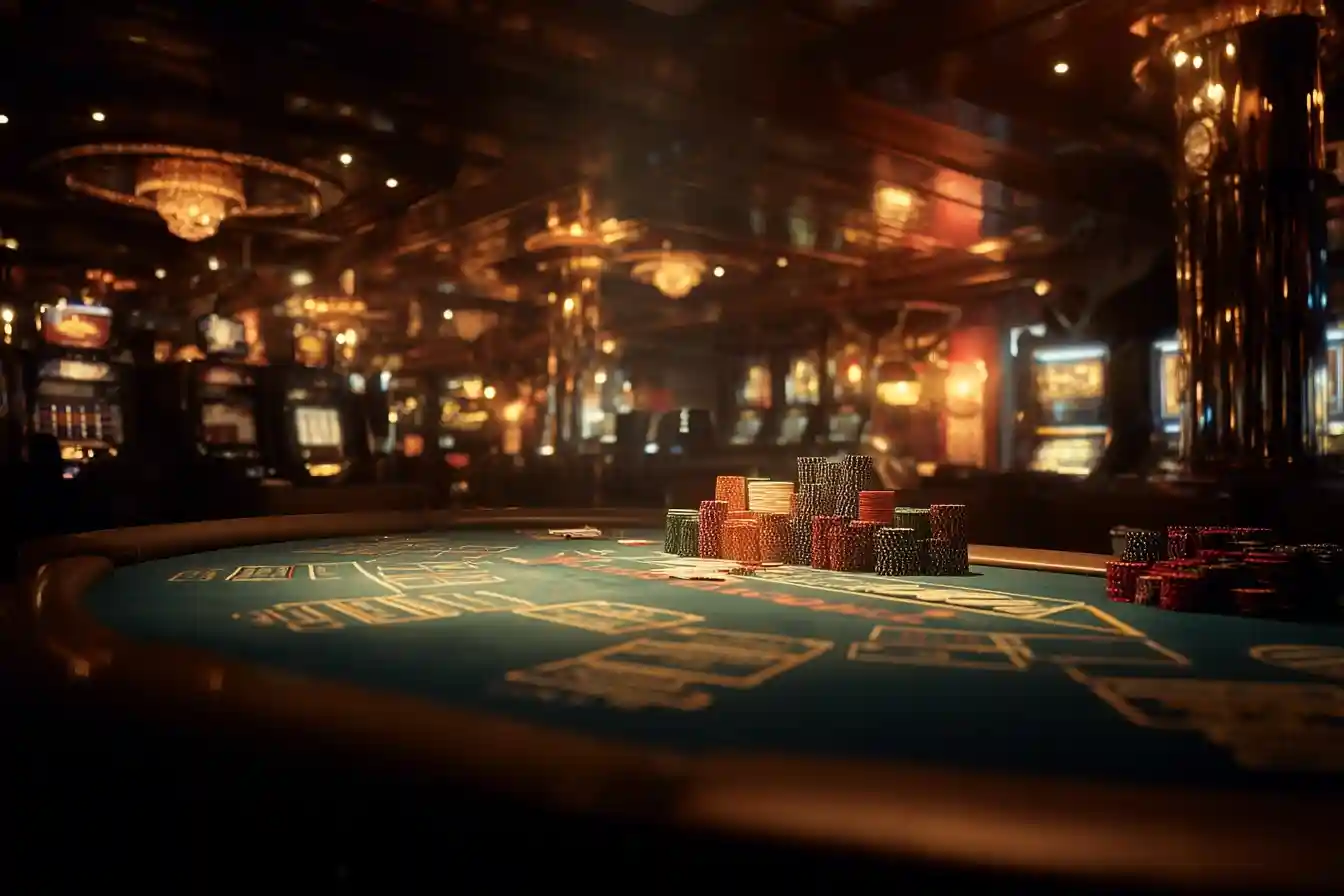 Colorful online slots interface in a digital casino